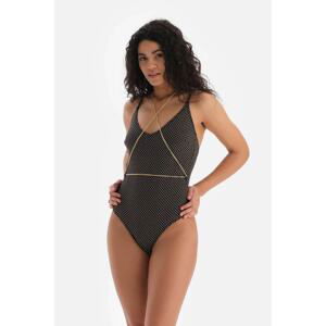 Dagi Black Triangle String Swimsuit