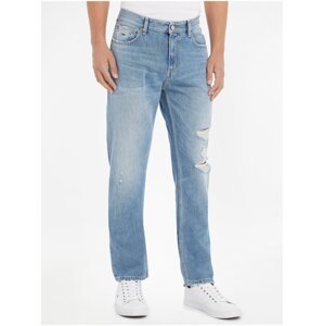 Světle modré pánské straight fit džíny Tommy Jeans - Pánské
