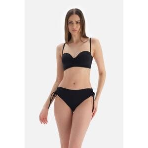 Dagi Black strapless covered bikini top