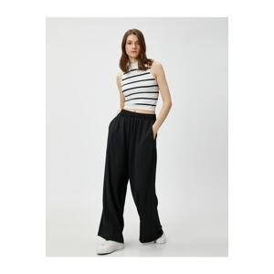 Koton Wide Leg Trousers with Tie Waist