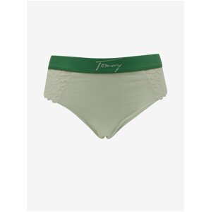 Světle zelené dámské krajkové kalhotky Tommy Jeans - Dámské