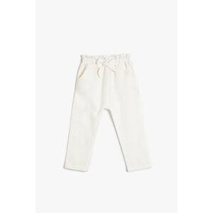 Koton Trousers Linen Blend Bow Pocket