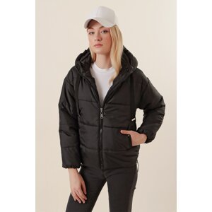 Bigdart 5117 Puffy Hooded Jacket - Black