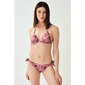 Dagi Dusty Rose Lace Brazilian Bikini Bottom