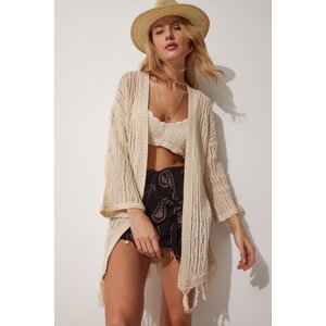 Happiness İstanbul Cardigan - Beige - Relaxed fit