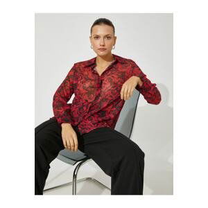 Koton Long Sleeve Chiffon Shirt With Buttons