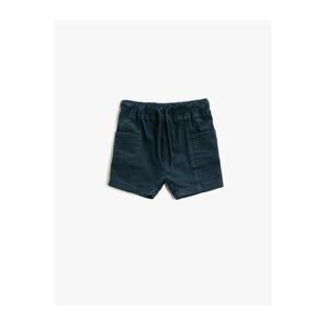 Koton Cotton Shorts with Pocket Detailed Tie Waist Elasticated