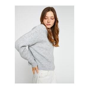 Koton Stand-Up Collar Pullover Long Sleeve