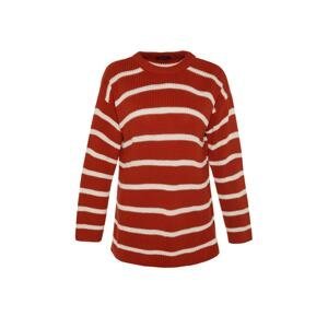 Trendyol Tile Wide Fit Striped Knitwear Sweater