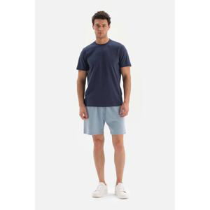 Dagi Light Blue Flared 3 Thread Knitted Shorts