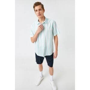 Koton Striped Short Sleeve Summer Shirt