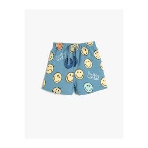 Koton Smileyworld® Shorts Licensed Tie Waist Cotton