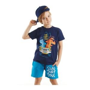 Denokids Shark Surf Boy's T-shirt Shorts Set