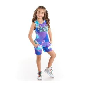 Mushi Stay Tie-Dyeing Patterned Girl's Overalls