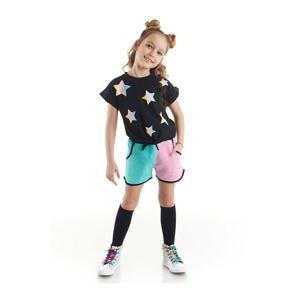 Mushi Colorful Star Girls Kids T-shirt Shorts Set