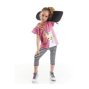 Mushi Unicorn Rock Girl's T-shirt Tights Set