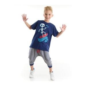 Mushi Wave Surfing Boy's T-shirt Capri Shorts Set