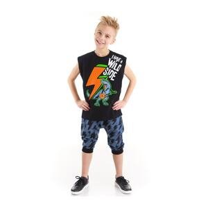 Mushi Lightning Dino Boy T-shirt Capri Shorts Set