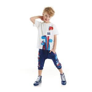 Denokids Dino Dudes Boys T-shirt Capri Shorts Set