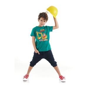 Mushi Yellow Digger Boys T-shirt Capri Shorts Set