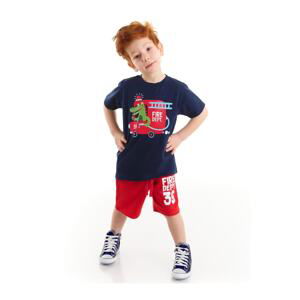 Denokids Firefighter Alligator Boy T-Shirt Shorts Set