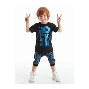 Denokids Rock On Boy's T-shirt Capri Shorts Set