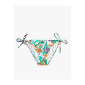 Koton Bikini Bottoms Tie the Sides Detailed Patterned