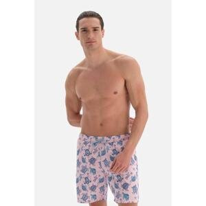 Dagi Pink Caretta Patterned Medium Swim Shorts