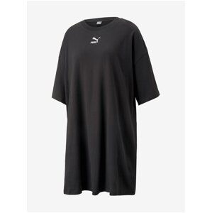 Černé dámské oversize šaty Puma CLASSICS Tee Dress PUMA Black - Dámské