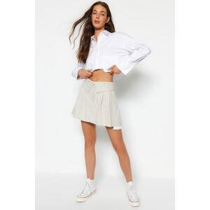 Trendyol Beige Visible Pocket Bag Woven Shorts Skirt