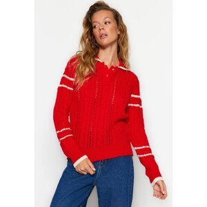 Trendyol Red Crewneck Knitwear Sweater