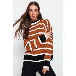 Trendyol Cinnamon Super Wide Fit Knitwear Sweater