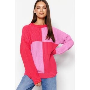 Trendyol Pink Wide Fit Knitwear Sweater