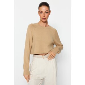 Trendyol Camel Premium Yarn / Special Yarn Knitwear Sweater
