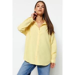 Trendyol Yellow Oversize/Clothing Shirt