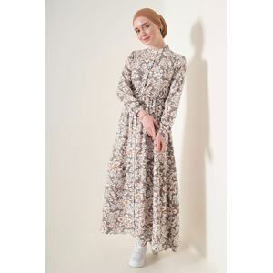 Bigdart Patterned Judge Collar Dress