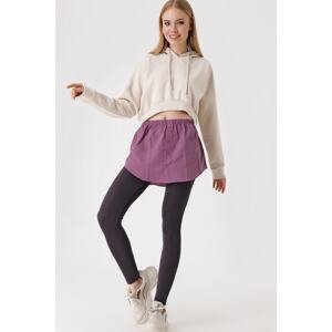 Bigdart 1888 Sweatshirt And Pullover Under Shirt Skirt - Dark Lilac