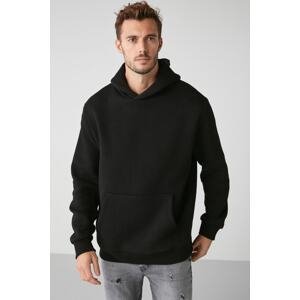 GRIMELANGE Draco Men's Soft Fabric Oversize Hooded Sweatshirt