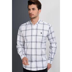 G656 DEWBERRY MEN'S SHIRT-PLAIN WHITE