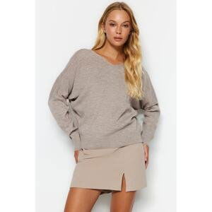 Trendyol Mink Wide Fit Reversible Knitwear Sweater