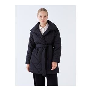 LC Waikiki Women's Standing Collar Quilted Long Sleeved Down Jacket