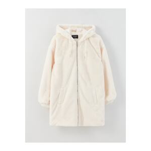 LC Waikiki Women's Hooded Plain Long Sleeve Coat