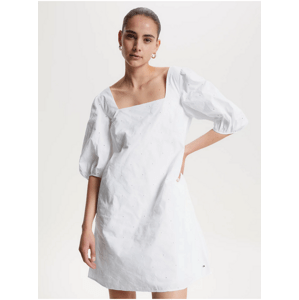 Bílé dámské vzorované šaty Tommy Hilfiger - Dámské
