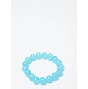 Pearl bracelet on indigo elastic