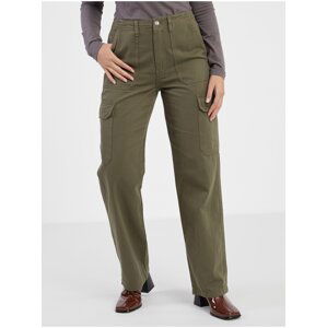 Khaki dámské kalhoty s kapsami ONLY Malfy - Dámské