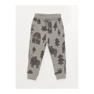 LC Waikiki Baby Boy Tracksuit Bottoms with Elastic Waist Printed