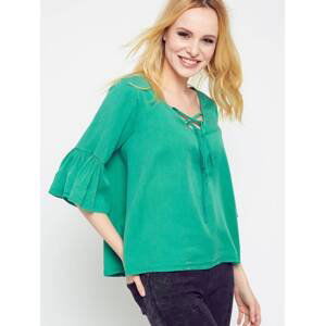 Blouse green Yups Awd0388.S11