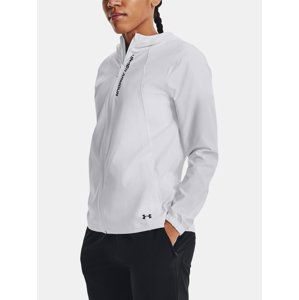 Under Armour Bunda UA OutRun the Storm Jkt-WHT - Dámské