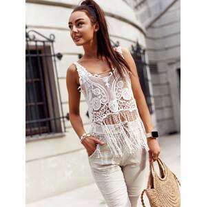 White top with tassels in the style of boho Yups