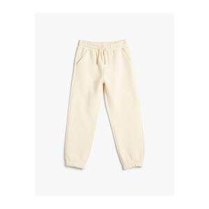 Koton Basic Jogger Sweatpants with Drawstring Waist Tie Pocket